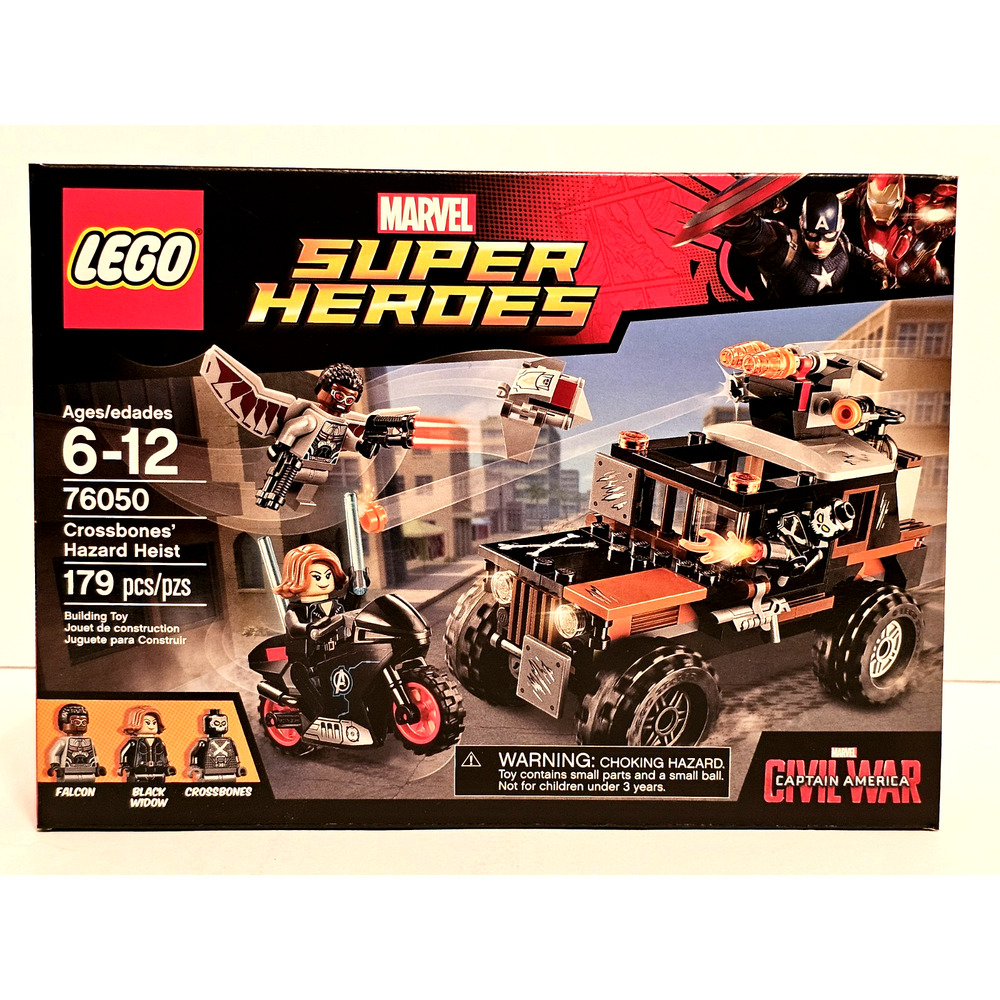 CROSSBONES' HAZARD HEIST Marvel Super Heroes LEGO Set #76050 NEW Sealed RETIRED